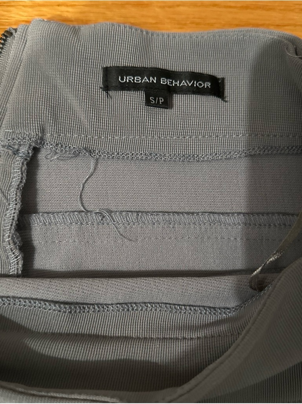 Urban Behavior Gray Ribbed mini Skirt